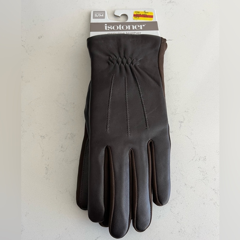 NWT Isotoner Women’s Leather Gloves